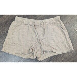 CALVIN KLEIN Women's Linen Shorts Size 10 Brown